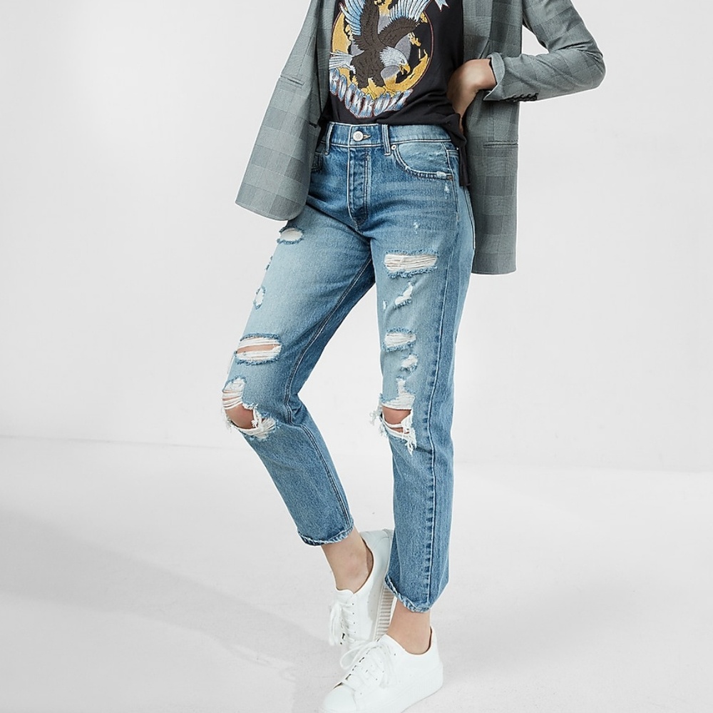 Express High Waisted Vintage Skinny Jeans